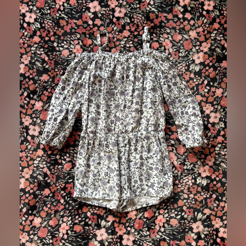 Floral Off-Shoulder Romper